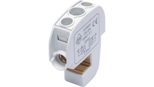 Zacisk izolowany szynowy SBB 16 (86105) SIMBLOCK szary 81550002
