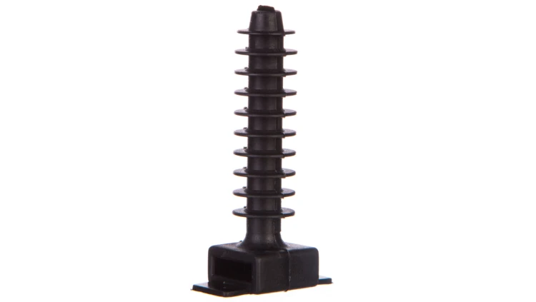Kołek montażowy płaski czarny do opasek F=8mm BMKN5458AE /100szt./