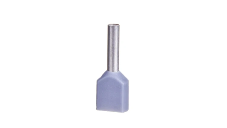 Końcówka tulejkowa izolowana TID 2x0,75mm2/8mm szara cynowana 00652 TID2x0,75L8 /100szt./