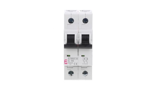 Wyłącznik nadprądowy 2P C 16A 10kA AC ETIMAT10 002133716