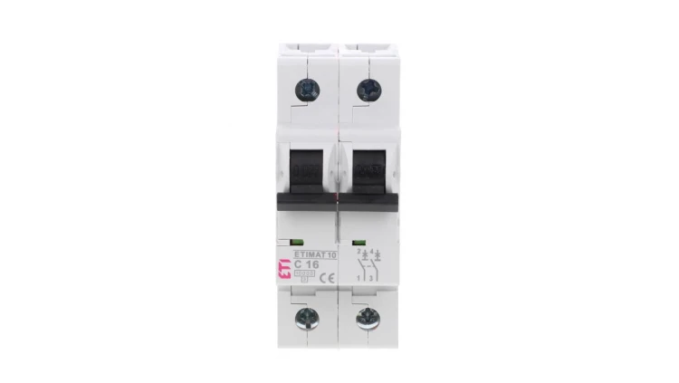 Wyłącznik nadprądowy 2P C 16A 10kA AC ETIMAT10 002133716