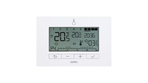 REGULATOR TEMPERATURY TYGODNIOWY, 230V, RADIOWY, (+ PRZEKAŹNIK) TYP: LPW-23 BIAŁY