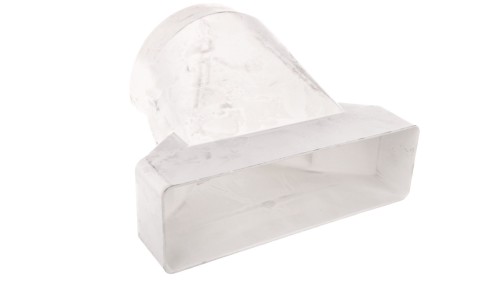 Łącznik przekrojów zmiennych w płaszczyźnie bocznej PS 204x60 fi 125mm biały 570