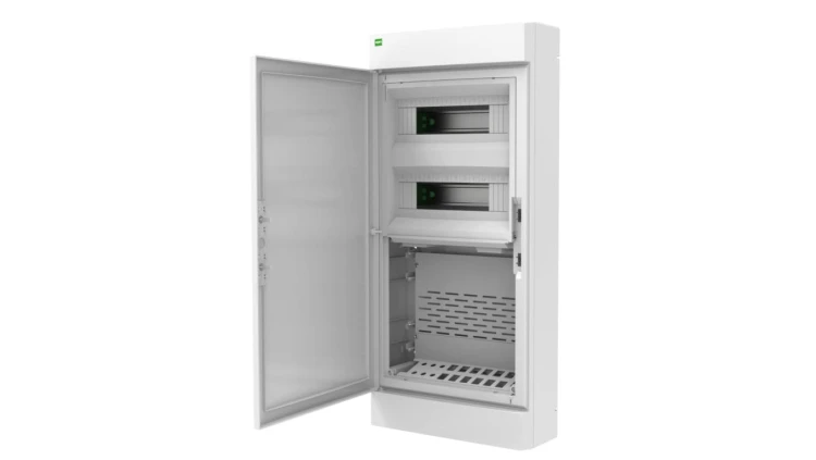 Rozdzielnica ELEGANT TWIN 2x12 PE+N + 2x12 multimedialna natynkowa biały 2465-50