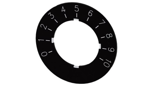 Etykieta do potencjometru 22mm skala 1 do 10 SIRIUS ACT 3SU1900-0BG16-0SA0 /10szt./