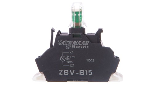 Zestaw świetlny Ø22 biały LED 24V, Push-in, Harmony XB4, ZBVB15