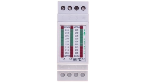 Lampka modułowa 3-fazowa biały 230-400V AC WN-723
