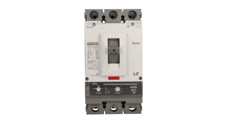 Wyłącznik kompaktowy LS Electric 3polowy In=400A wyzwalacz ATU 0108002600 TS400N ATU 400A 3P