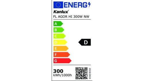 Projektor FL AGOR HI 300W NW 45000lm 4000K barwa neutralna IP65 5 lat gwar. czarny 33478