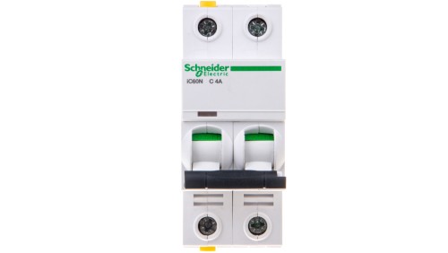 Wyłącznik nadprądowy 2P C 4A 6kA AC iC60N-C4-2 Acti9 A9F04204
