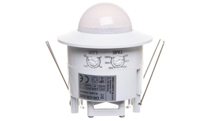 Czujnik ruchu 1200W 360 stopni do sufitów podwieszanych 3 sensory PIR biały 5 lat gwarancji OR-CR-222