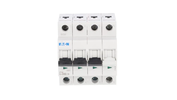 Wyłącznik nadprądowy 3P+N D 32A 6kA AC PL6-D32/3N 165042