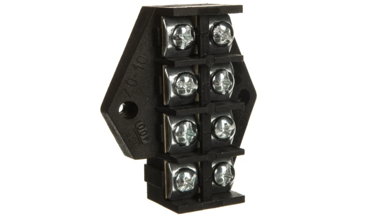 Płytka odgałęźna /10mm2/ 4-tory czarna ZPT4-10.0 83005007