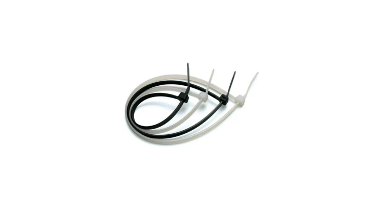 Opaski Zaciskowe, kablowe 200x2.5mm Trytki do Kabli 100szt. Czarne