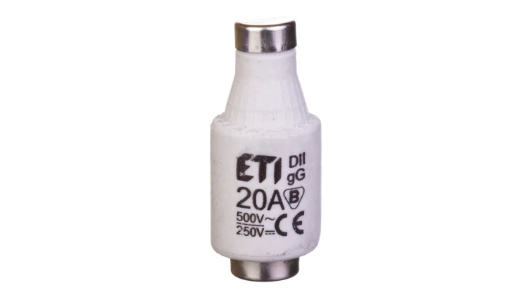 Wkładka bezpiecznikowa 20A DII gG / BiWtz 500V AC/ 250V DC E27 002312406 /5szt./