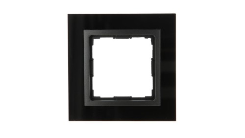 VENA2 Ramka pojedyncza szkło Xglass akrylowe czarny + antracyt 5209181