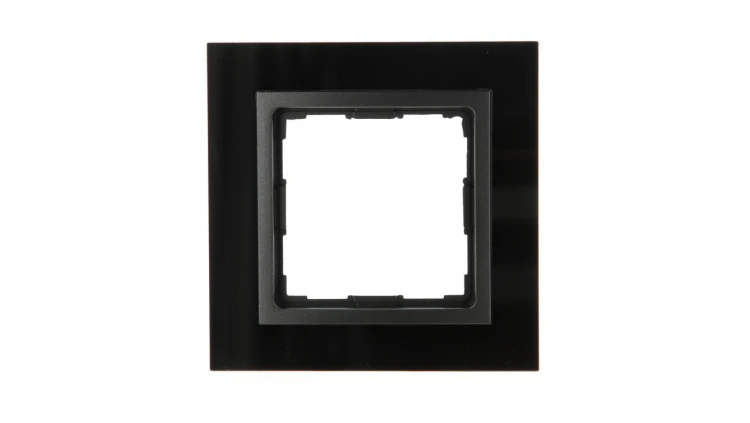 VENA2 Ramka pojedyncza szkło Xglass akrylowe czarny + antracyt 5209181