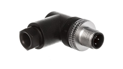 Złącze męskie M12 kątowe 4-pinowe dławica Pg7 metal XZCC12MCM40B