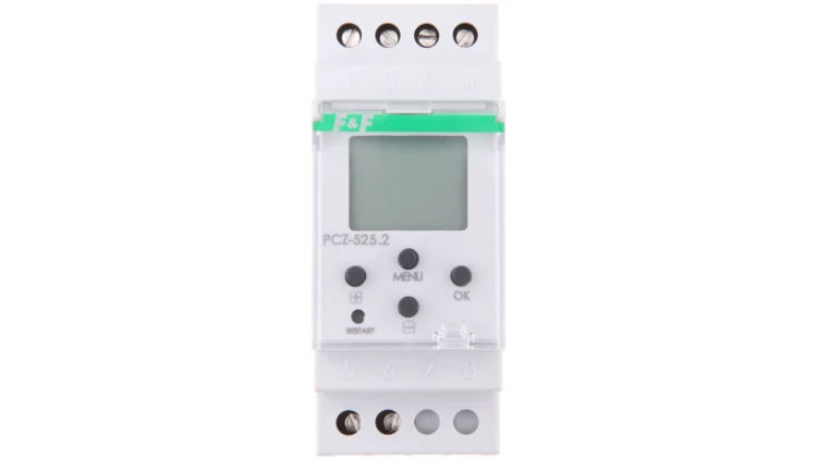 Zegar astronomiczny jednokanałowy 16A 1P 24-264 V AC/DC NFC z przerwą nocną PCZ-525