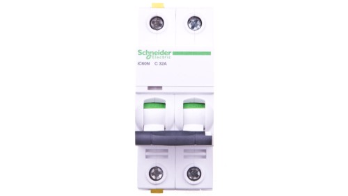 Wyłącznik nadprądowy 2P C 32A 6kA AC iC60N-C32-2 Acti9 A9F04232