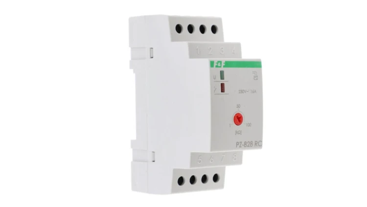 Przekaźnik kontroli poziomu cieczy z regulacją czułości 16A 1-100kOhm 230V AC PZ-828RC-B