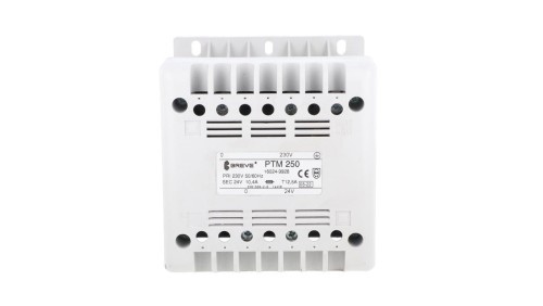 Transformator 1-fazowy bezpieczeństwa PTM 250 230/ 24V 10,4A, na szynę DIN, IP21, Ta 40, 16024-9928