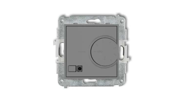 MINI Regulator temperatury elektroniczny z czujnikiem podpodłogowym szary mat 27MRT-1