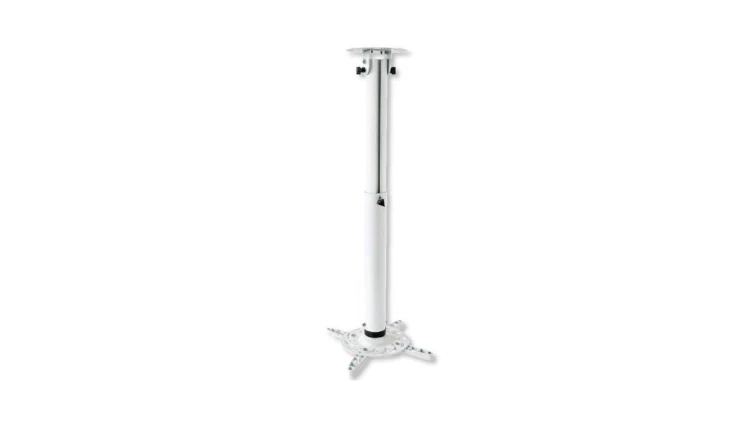 Uchwyt sufitowy do projektora 50-77CM 15KG Biały Uniwersalny ICA-PM 104MW