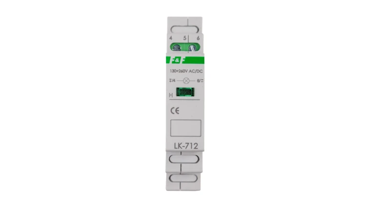 Lampka modułowa 1-fazowa zielona 130-260V AC/DC LK-712G-130-260V
