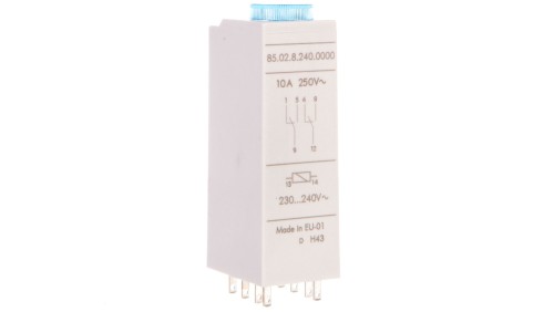 Przekaźnik czasowy 2P 10A 230-240V AC, wielofunkcyjny Al, Dl, SW, GI 85.02.8.240.0000