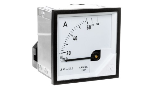 Amperomierz analogowy tablicowy 60/120A 72x72mm IP50 C3 K=90 st. EA17N F21200000000