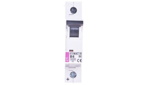 Wyłącznik nadprądowy 1P B 6A 6kA DC ETIMAT10 002127712