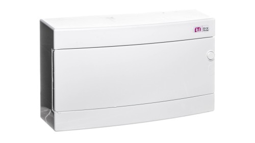 Rozdzielnica modułowa 1x18 natynkowa drzwi białe / IP 40 400V AC / ECT18PO-s 001101071