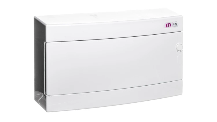 Rozdzielnica modułowa 1x18 natynkowa drzwi białe / IP 40 400V AC / ECT18PO-s 001101071