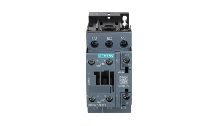 Stycznik mocy 32A 3P 24V DC 1Z 1R S0 3RT2027-1BB40