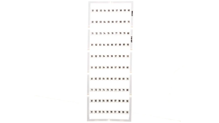 Oznaczniki Mini-WSB 2x 51-100 biały 248-507 /5szt./