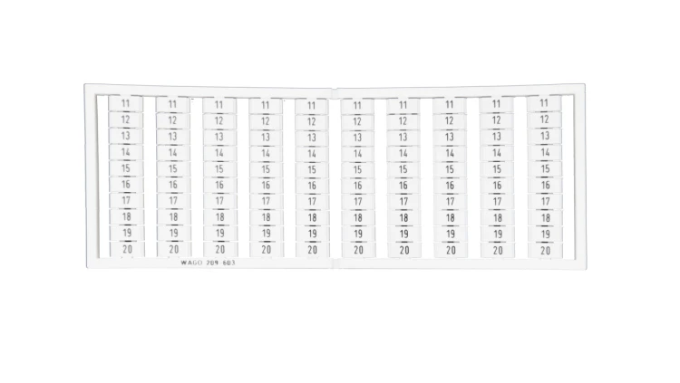 Ramka z oznacznikami 10x 11-20 209-603 /5szt./