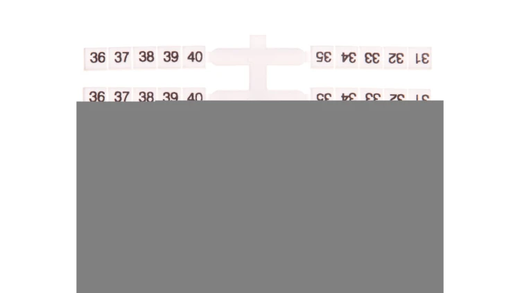Oznacznik elastyczny do złączek szynowych EO3 /31-40/ 20x10szt. 003901758