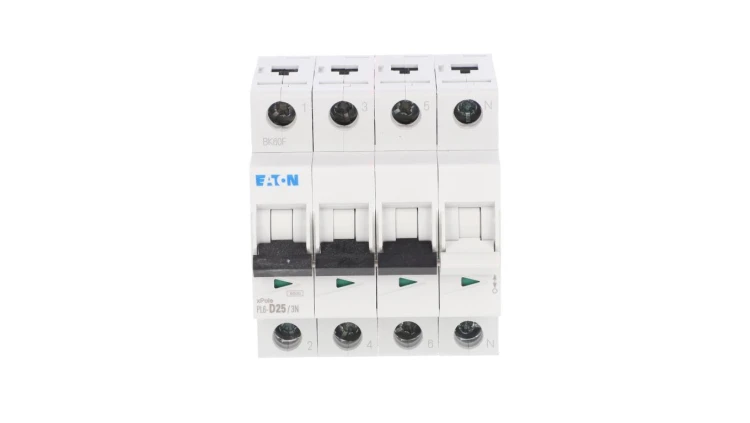 Wyłącznik nadprądowy 3P+N D 25A 6kA AC PL6-D25/3N 165039