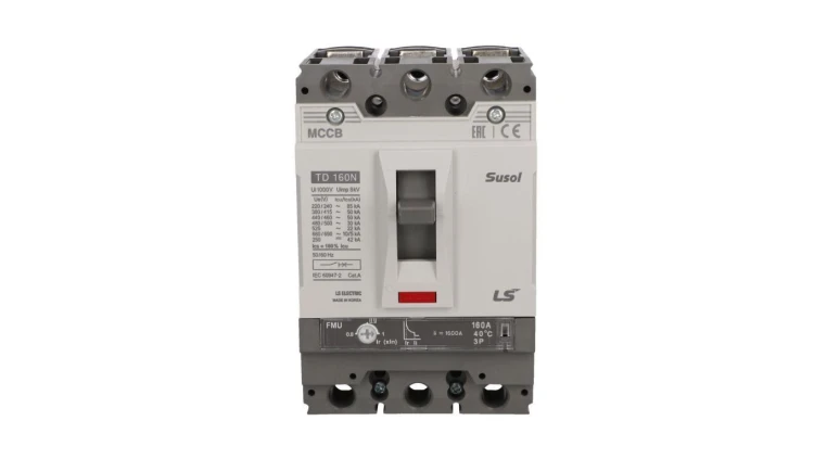 Wyłącznik kompaktowy LS Electric 3polowy In=160A wyzwalacz FMU 0102015200 TD160N FMU 160A3