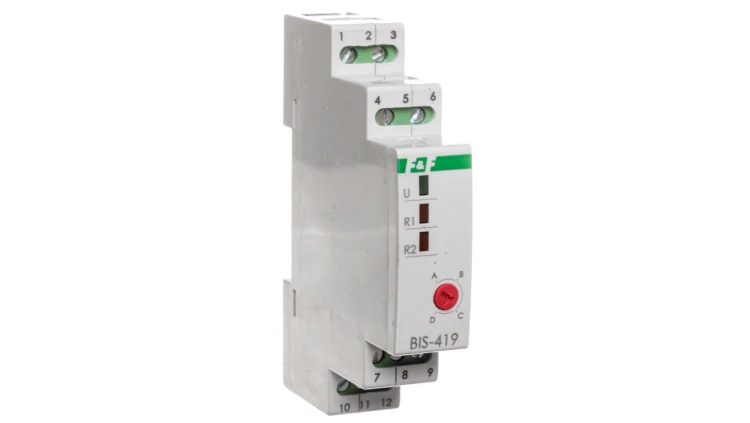 Przekaźnik bistabilny 2P 16A separowany 230VAC/DC 230VAC 4-funkcyjny BIS-419