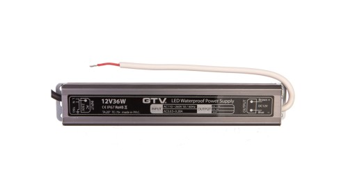 Transformator led wodoodporny, 36W, IP 67, DC12V