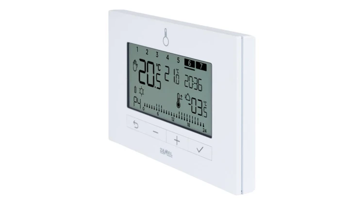 REGULATOR TEMPERATURY TYGODNIOWY, 230V, PRZEKAŹNIKOWY TYP: LPR-03 BIAŁY