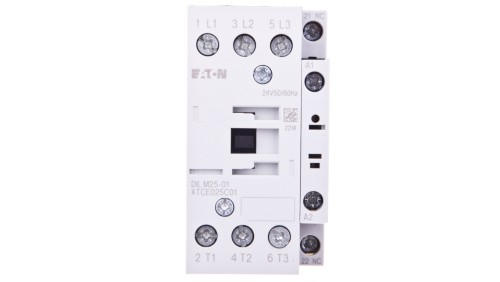 Stycznik mocy 25A 3P 24V AC 0Z 1R DILM25-01(24V50/60HZ) 277168