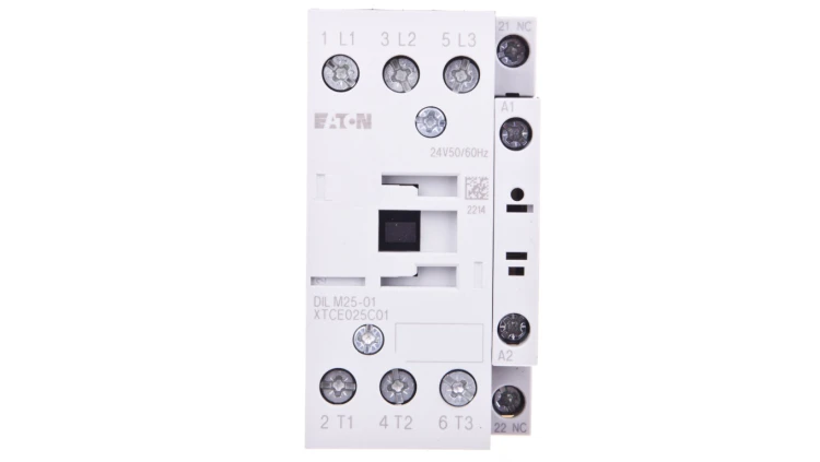 Stycznik mocy 25A 3P 24V AC 0Z 1R DILM25-01(24V50/60HZ) 277168