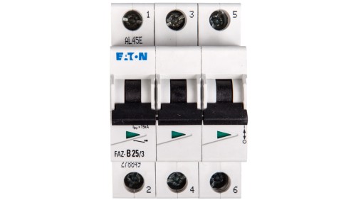 Wyłącznik nadprądowy 3P B 25A 15kA AC FAZ B25/3 278849