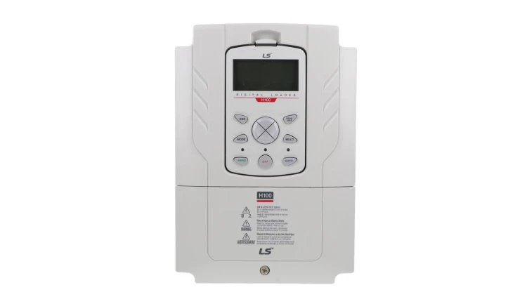 Przemiennik częstotliwości LS Electric H100, 3-fazowy, moc 2,2kW, wbudowany filtr EMC, Modbus 6731002700 LV0022H100-4COFN