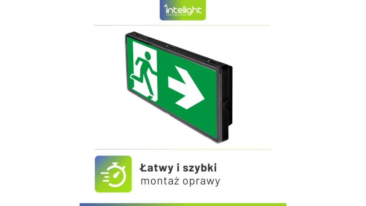 Oprawa ewakuacyjna/awaryjna VELLA SO 150 M 3H AT IP65 BLK + (VD3, VD4, VD5) / 93622