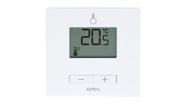 REGULATOR TEMPERATURY PROSTY, 230V, RADIOWY, (+ PRZEKAŹNIK) TYP: LPW-21 BIAŁY