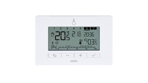 REGULATOR TEMPERATURY TYGODNIOWY, BATERYJNY, PRZEKAŹNIKOWY TYP: LBR-03 BIAŁY
